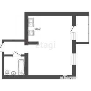 1-к квартира, вторичка, 35м2, 6/15 этаж