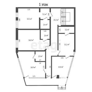 Студия квартира, вторичка, 502м2, 2/2 этаж