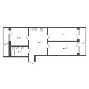 3-к квартира, вторичка, 75м2, 4/9 этаж