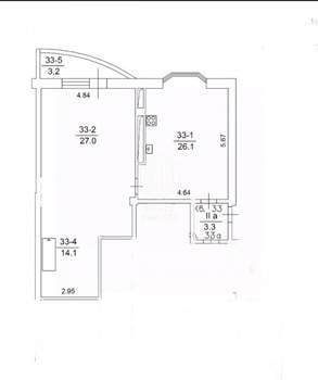 2-к квартира, вторичка, 74м2, 9/10 этаж