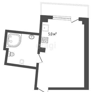 Студия квартира, вторичка, 30м2, 8/11 этаж