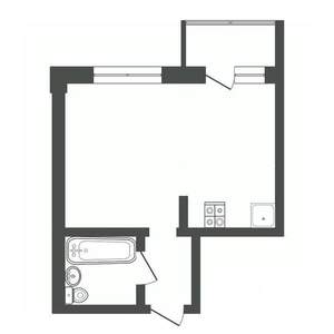 Студия квартира, вторичка, 35м2, 3/15 этаж