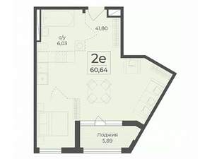2-к квартира, вторичка, 61м2, 5/7 этаж