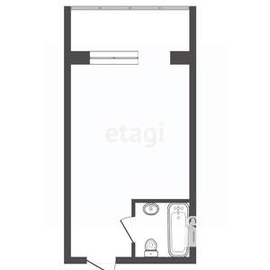 Студия квартира, вторичка, 21м2, 6/6 этаж