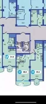 Студия квартира, вторичка, 39м2, 4/15 этаж