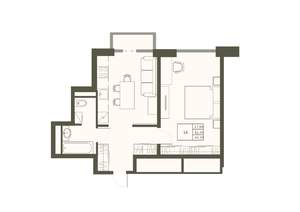 1-к квартира, вторичка, 44м2, 7/22 этаж