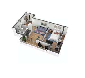 1-к квартира, вторичка, 52м2, 5/8 этаж