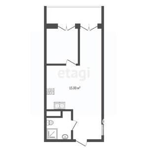 Студия квартира, вторичка, 47м2, 5/8 этаж