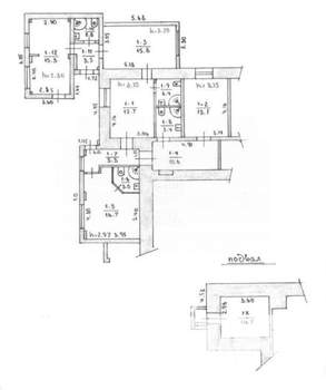 5-к квартира, вторичка, 115м2, 1/2 этаж