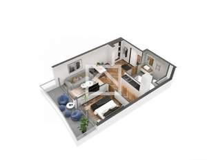 2-к квартира, вторичка, 56м2, 10/11 этаж