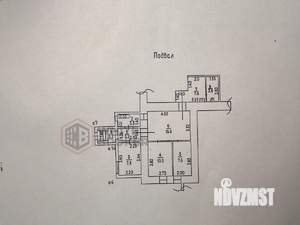 3-к квартира, вторичка, 63м2, 1/2 этаж