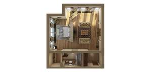 Студия квартира, вторичка, 68м2, 2/2 этаж