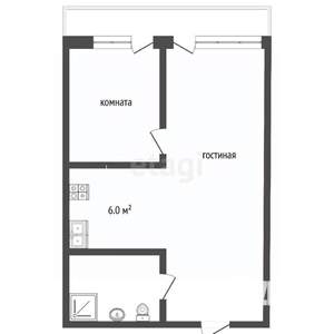 2-к квартира, вторичка, 62м2, 3/5 этаж