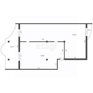 1-к квартира, вторичка, 74м2, 9/10 этаж