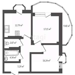 3-к квартира, вторичка, 75м2, 6/8 этаж