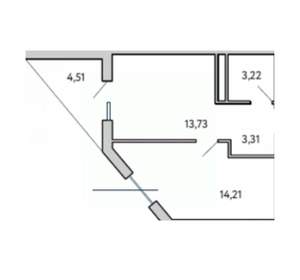 1-к квартира, вторичка, 39м2, 4/10 этаж