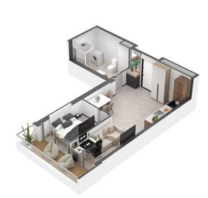 1-к квартира, вторичка, 42м2, 2/8 этаж