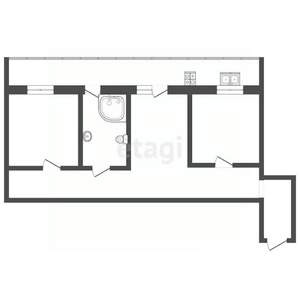 3-к квартира, вторичка, 74м2, 2/9 этаж