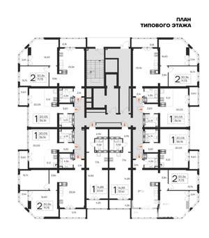1-к квартира, вторичка, 36м2, 6/20 этаж