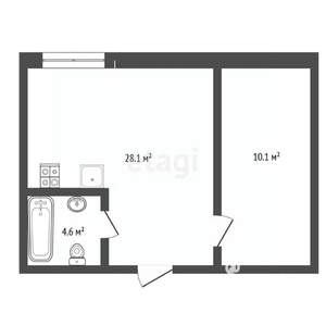 2-к квартира, вторичка, 45м2, 2/13 этаж