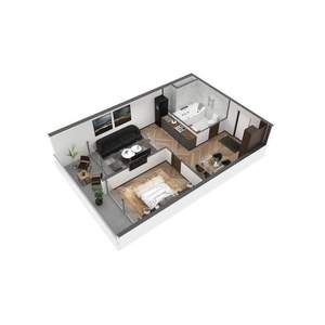 2-к квартира, строящийся дом, 58м2, 6/11 этаж