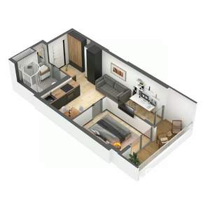 1-к квартира, вторичка, 37м2, 8/8 этаж