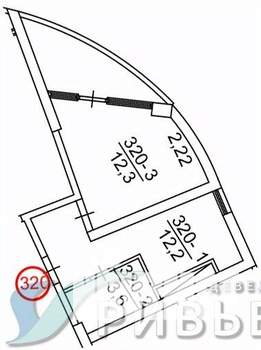 1-к квартира, вторичка, 33м2, 4/12 этаж