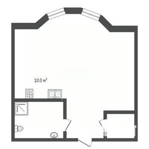 Студия квартира, вторичка, 35м2, 2/3 этаж