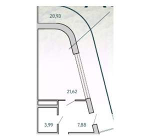 1-к квартира, вторичка, 54м2, 7/10 этаж