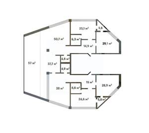 6-к квартира, вторичка, 355м2, 14/14 этаж