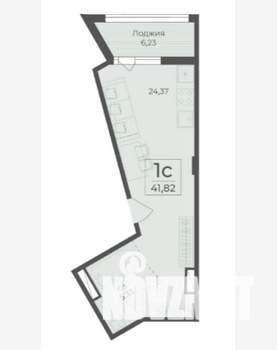 1-к квартира, вторичка, 45м2, 6/7 этаж