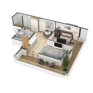 2-к квартира, вторичка, 61м2, 6/8 этаж