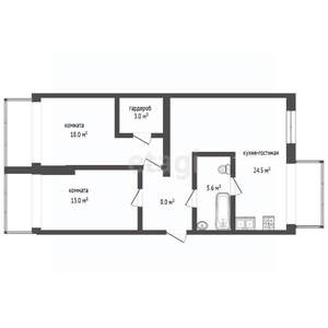 3-к квартира, вторичка, 72м2, 4/5 этаж