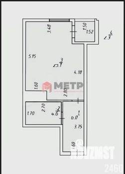 Студия квартира, вторичка, 34м2, 1/16 этаж
