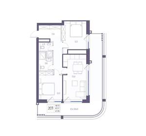 2-к квартира, вторичка, 87м2, 1/8 этаж