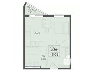 2-к квартира, вторичка, 45м2, 5/7 этаж