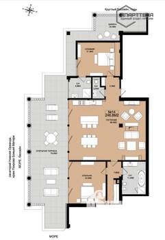 2-к квартира, вторичка, 148м2, 4/5 этаж