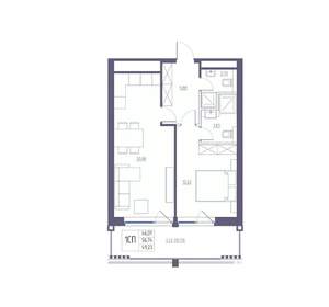 1-к квартира, вторичка, 57м2, 2/8 этаж