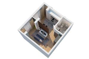 Студия квартира, вторичка, 39м2, 7/8 этаж