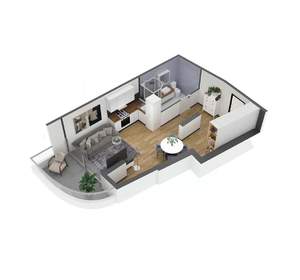 1-к квартира, вторичка, 43м2, 9/11 этаж