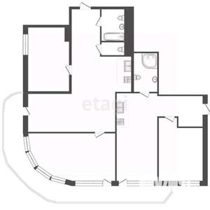 3-к квартира, вторичка, 100м2, 2/5 этаж