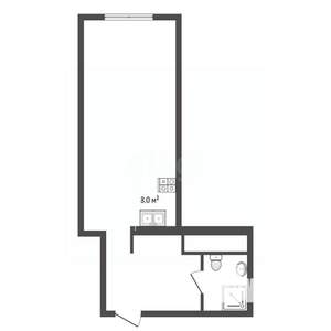 Студия квартира, вторичка, 39м2, 16/18 этаж