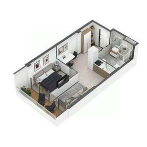 1-к квартира, вторичка, 37м2, 7/7 этаж