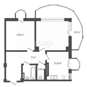 3-к квартира, вторичка, 87м2, 9/11 этаж