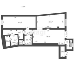 8-к квартира, вторичка, 208м2, 2/3 этаж