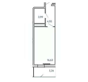 1-к квартира, вторичка, 31м2, 5/10 этаж
