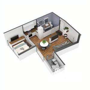 2-к квартира, строящийся дом, 62м2, 5/11 этаж