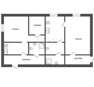 3-к квартира, вторичка, 80м2, 1/2 этаж