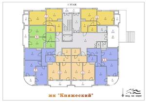 2-к квартира, строящийся дом, 72м2, 1/7 этаж
