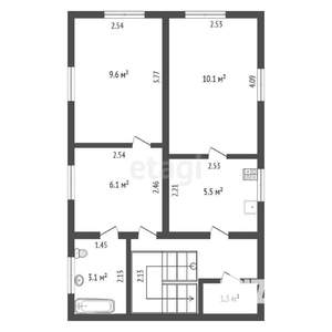 2-к квартира, вторичка, 42м2, 1/2 этаж